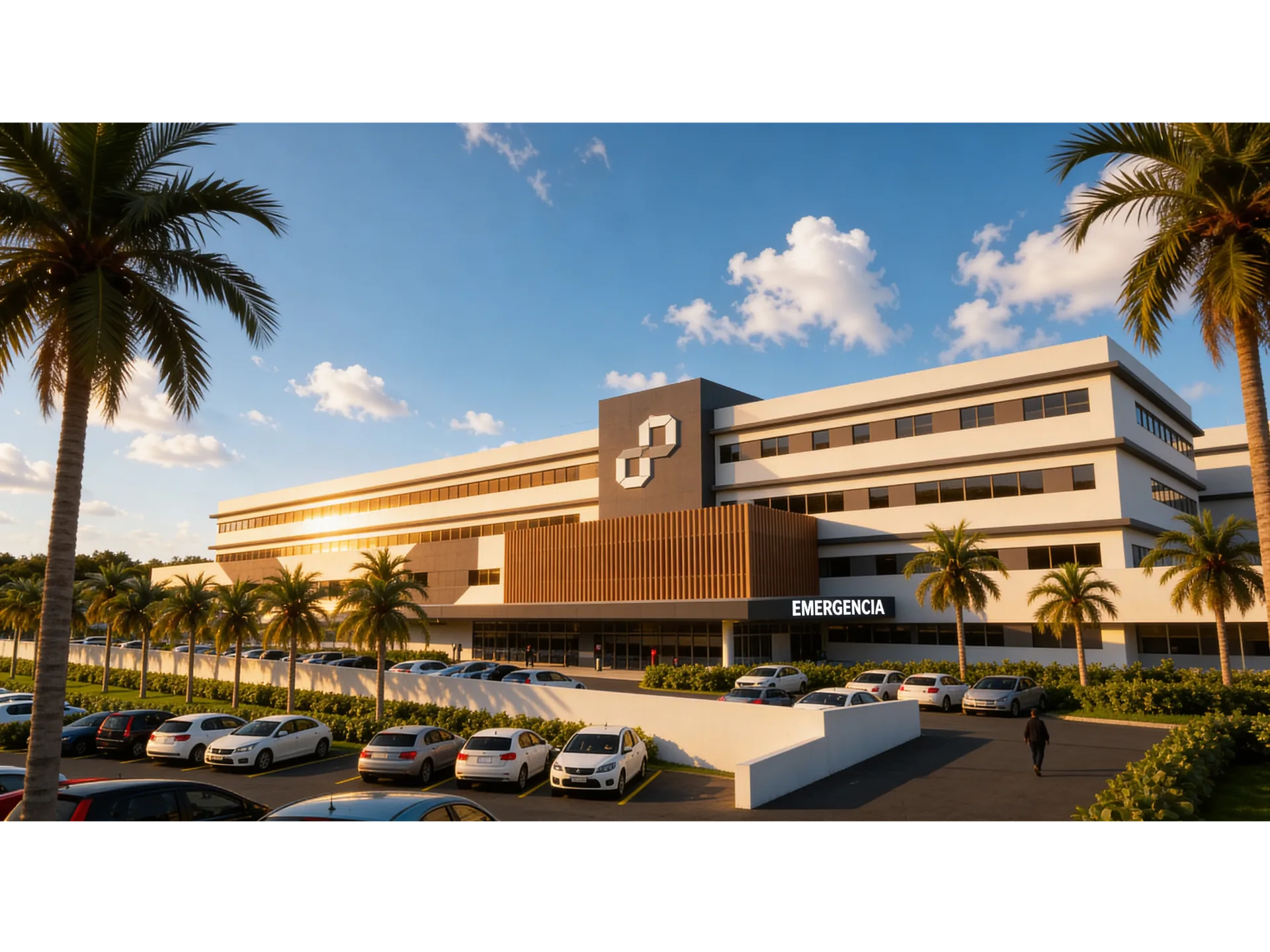 Hospital Novamedic Sorriso, perspectiva do conjunto edificado