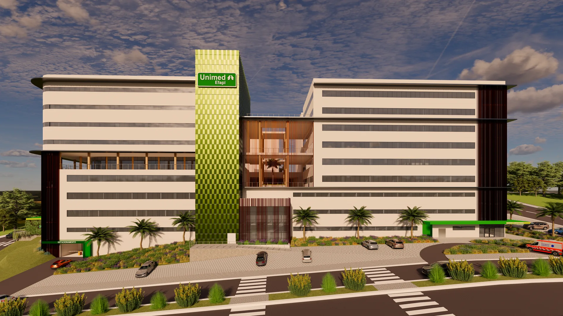 Hospital Unimed Chapecó Efapi, perspectiva do conjunto